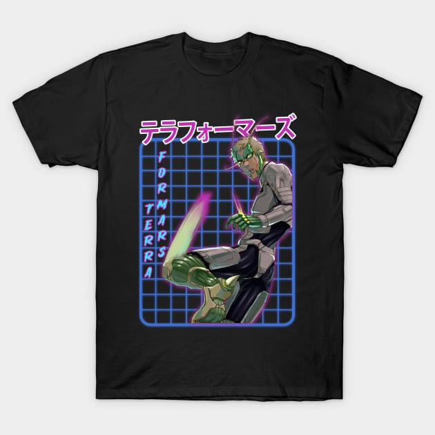 Epic Evolution Terra Inspired Shirt with Characters Evolving in the Face of Adversity T-Shirt by skeleton sitting chained